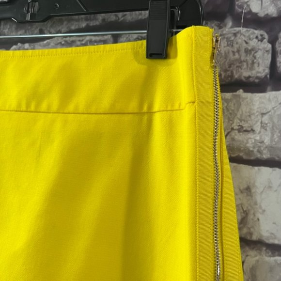 Ann Taylor Yellow Fully Lined Skirt Size 6 - Picture 4 of 8